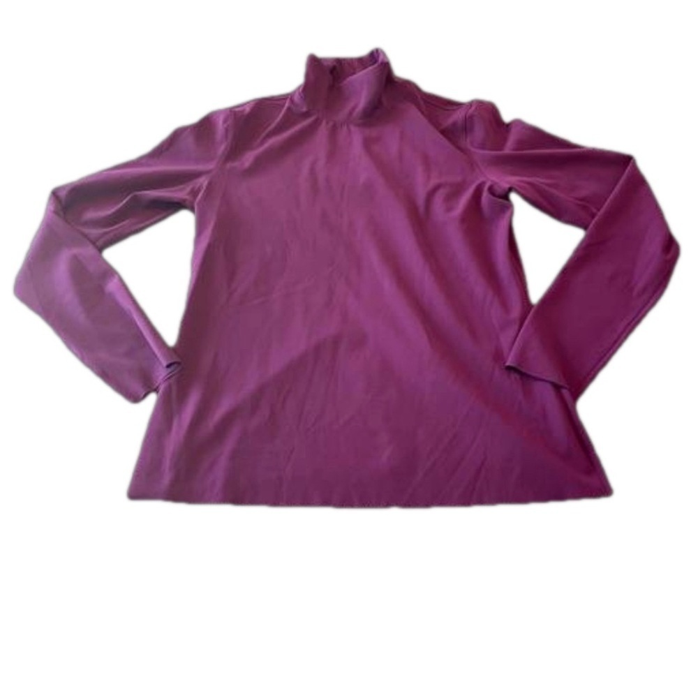Kit and Ace Mock Long Sleeve Top Purple Size Large